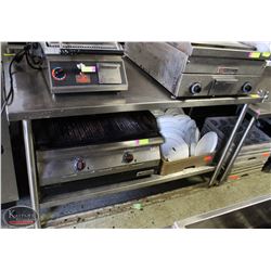 5' STAINLESS STEEL WORK TABLE W/ UNDERSHELF