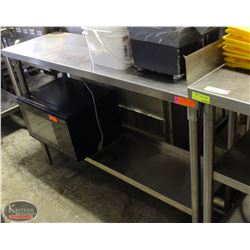 S/S WORKTABLE W/ UNDERSHELF