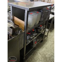 3-TIER WASSERTROM S/S MOBILE STORAGE CABINET