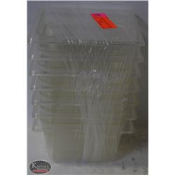 SEVEN 1/6 SIZE  POLYCARB INSERTS . ON CHOICE