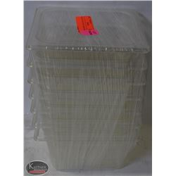 SEVEN 1/6 SIZE  POLYCARB INSERTS. ON CHOICE