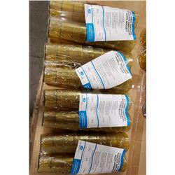 5OZ AMBER PLASTIC TUMBLERS - LOT OF 48