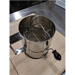 8 CUP STAINLESS STEEL ROTARY SIFTER