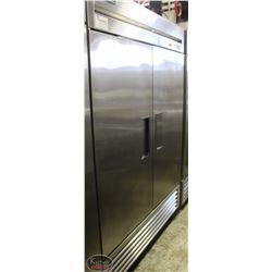 TRUE STAINLESS STEEL TWO DOOR FREEZER