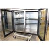 Image 2 : TRUE STAINLESS STEEL TWO-DOOR BACK BAR COOLER W/