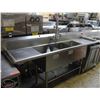 Image 1 : 3-WELL S/S COMMERCIAL SINK W/ DUAL-RUNOFF & MINI-