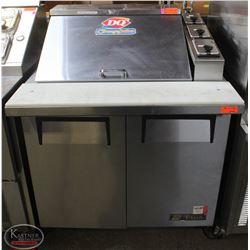 S/S TRUE 2-DOOR REFRIGERATED PREP STATION