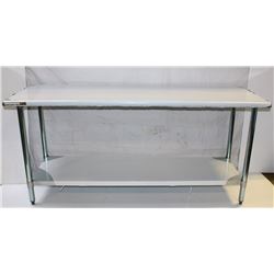 WORKTABLE S/S 24"X72X"34" & UNDERSHELF