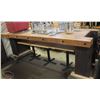 9' RUSTIC WOOD PLANK COMMERCIAL SERVING TABLE