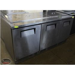 6' TRUE REFRIGERATED 3 DOOR PREP STATION CABINET
