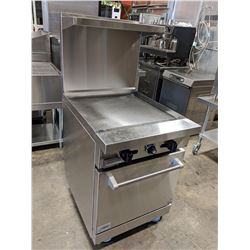 STRATUS 24" NATURAL GAS GRIDDLE RANGE ON CASTERS