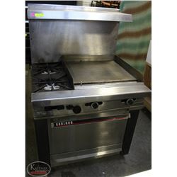 GARLAND 36" NAT GAS RANGE 2 BURNERS 24" SOLID GRIL