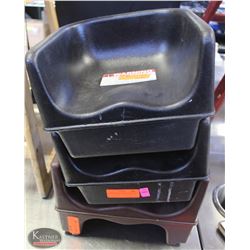 LOT OF 3 PLASTIC BOOSTER SEATS