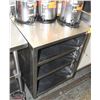 Image 1 : STAINLESS STEEL STORAGE CABINET W/ BACKSPLASH