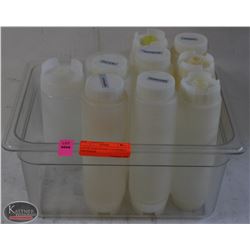 LOT OF 10 REUSABLE CONDIMENT DISPENSERS