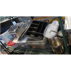 SHELF CONTENTS INCL: INSERTS, MEASURES & MORE