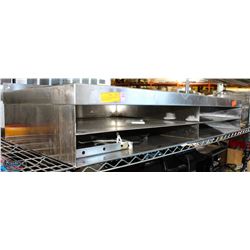 LOT OF 2 STAINLESS STEEL WALL MOUNT SHELVES W/