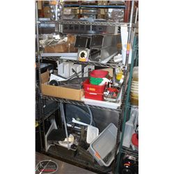 4-TIER COMMERCIAL CHROME-WIRE STORAGE RACK