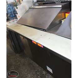 S/S 4' TRUE 2-DOOR REFRIGERATED PREP STATION