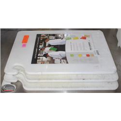 LOT OF 3 SAN JAMAR CUTTING BOARDS 12"X18"