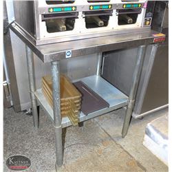 30" X 24" S/S MKE PREP-TABLE W/ UNDERSHELF