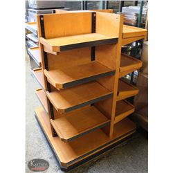 4 FACE COMMERCIAL WOODEN PRODUCT DISPLAY