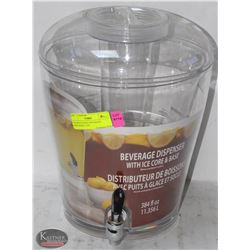 UNUSED PLASTIC BEVERAGE DISPENSER-11.35L