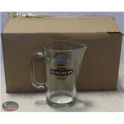 CASE OF 6 MAGNERS IRISH CIDER PITCHERS