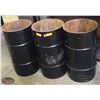 Image 1 : LOT OF 3 METAL GARBAGE CANS