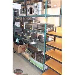 6FT, 4-TIER COMMERCIAL GREEN-WIRE STORAGE RACK