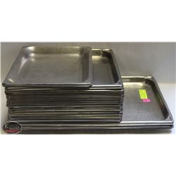 LOT OF ASST. 24 FULL-SIZE SHALLOW S/S INSERTS-1"