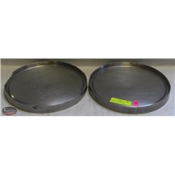 GROUP OF 2 HEAVY-DUTY ALUMINUM FOOD SERVING