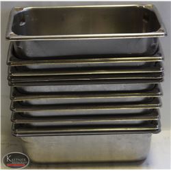 LOT OF TEN 1/3 SIZE S/S INSERTS-ON CHOICE