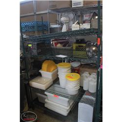 4FT, 4-TIER COMMERCIAL GREEN-WIRE STORAGE RACK