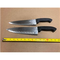 USED SHARPENED KNIVES LRG BLADE - LOT OF 2