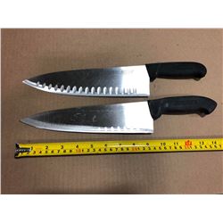 USED SHARPENED KNIVES LRG BLADE - LOT OF 2