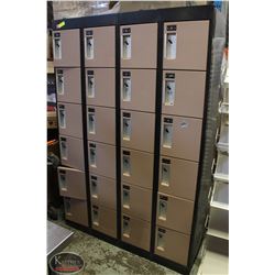 METAL LOCKERS  6' HIGH X 4' WIDE WITH 24