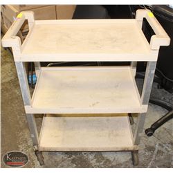 RUBBERMAID PLASTIC BUSSING CART