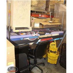 2-TIER COMMERCIAL CHROME-WIRE RACK