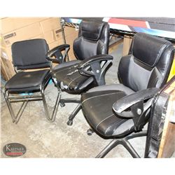LOT OF 4 ASSORTED OFFICE CHAIRS