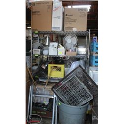 CONTENTS OF METRO RACK, INCL: ASSORTED TAKE OUT