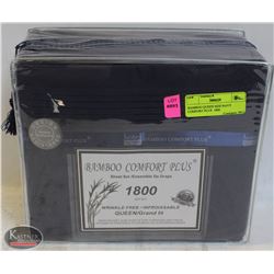 BAMBOO QUEEN SIZE NAVY COMFORT PLUS  1800