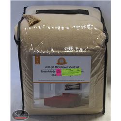 ANTI PILL MICROFLEECE CAMEL BEIGE  KING SIZE SHEET
