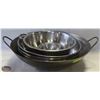 Image 1 : LOT OF 7 MIXING BOWLS W/ STRAINER & WOK BOWL