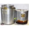 Image 1 : LOT OF 3 ALUMINUM STOCK POTS W/ 1 LID