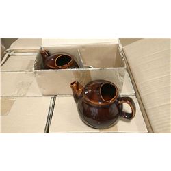 TEAPOT 2 CUP - BROWN - LOT OF 6 (3 BOXES)