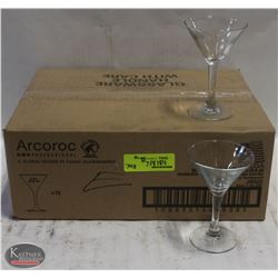 CASE OF NEW 3 OZ. EXCALIBUR COCKTAIL GLASSES