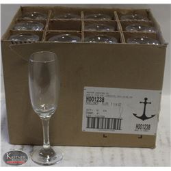 CASE OF ANCHOR CHAMPAGNE GLASSES, 7-1/4OZ