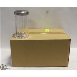 CHEESE OR PEPPER SHAKERS LOT OF 12 NEW