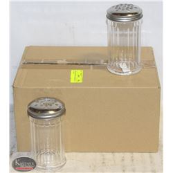 CHEESE OR PEPPER SHAKERS LOT OF 12 NEW